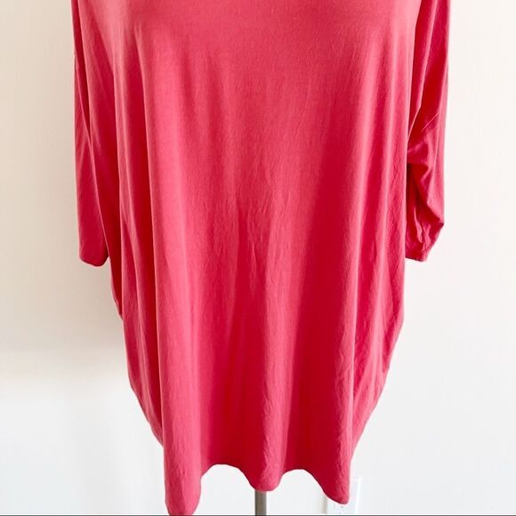 Eileen Fisher Orange Modal Pullover Blouse Top Med - Picture 3 of 8